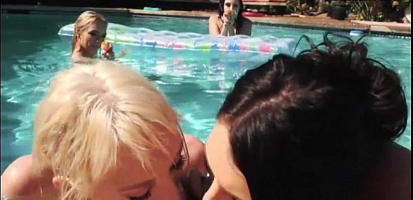  Wild pool party that leads to nasty orgy